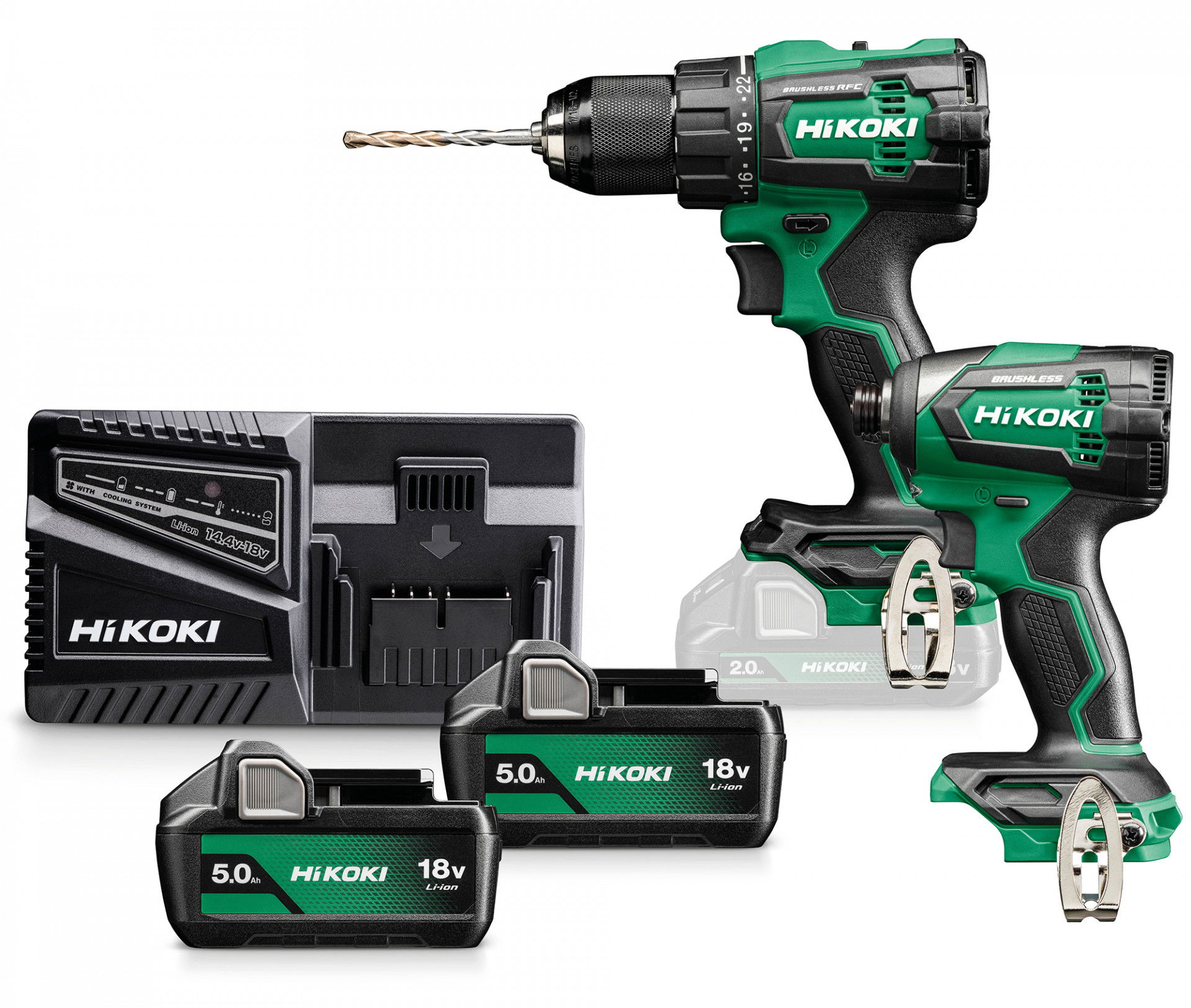 HiKoki KC18DE-WCZ 18V-os Li-ion akkus gépcsomag termék fő termékképe