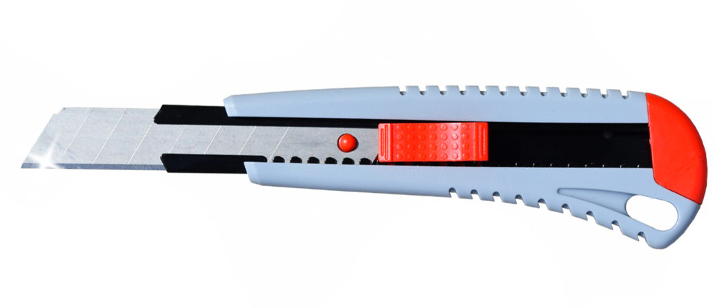 Abraboro ABS műanyagházas kés, 18 mm, 24 db/csomag termék fő termékképe