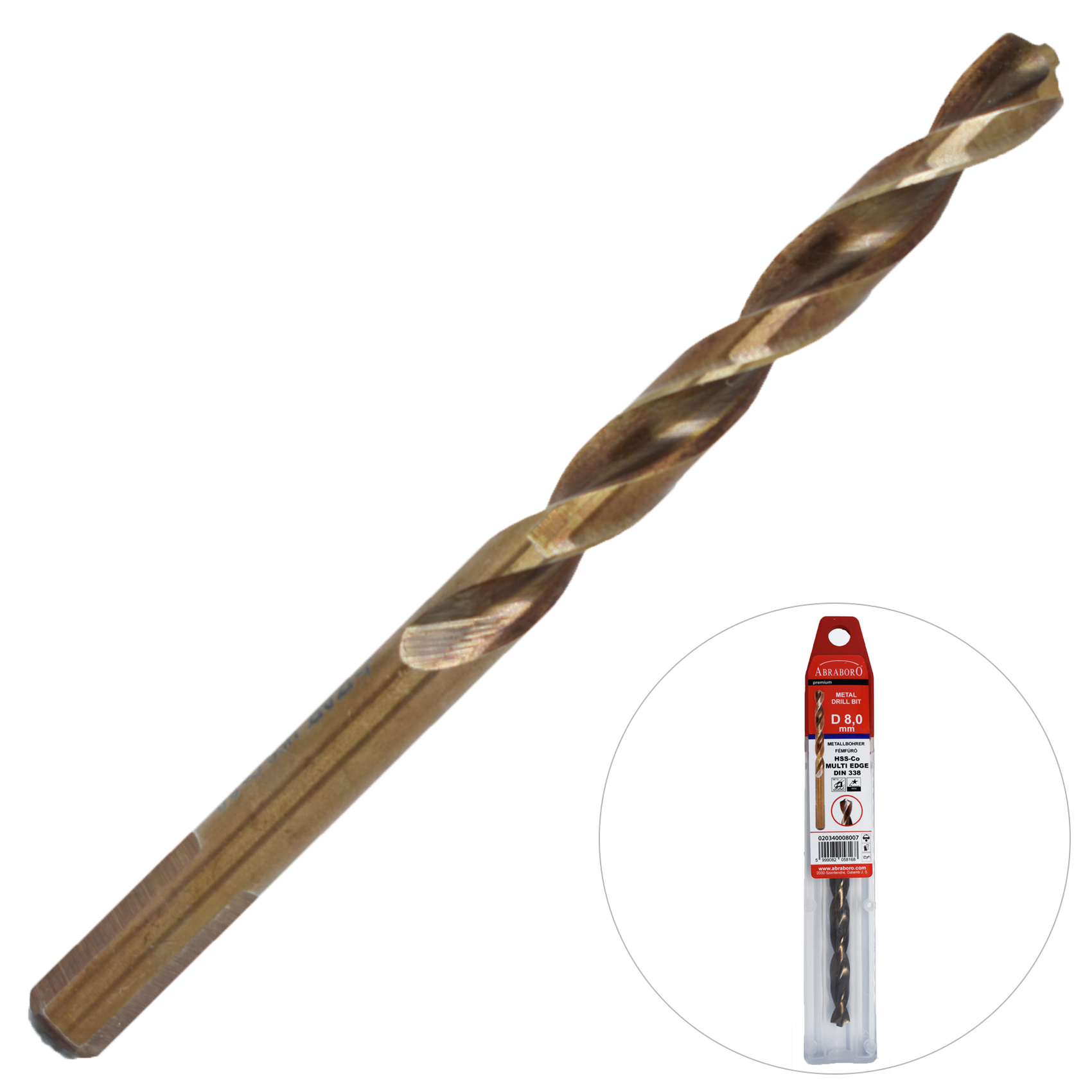 Abraboro 12,5 x 151 / 101 HSS-Co MULTI-EDGE fémfúró termék fő termékképe