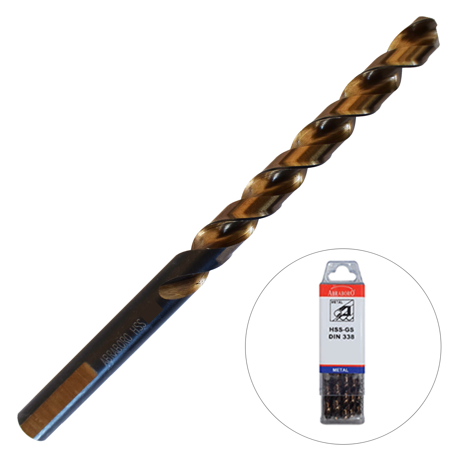 Abraboro 9.5 x 125 / 81 mm MULTISPEED HSS-GS fémfúró háromszög szárral X-Pack, 10 db/csomag termék fő termékképe