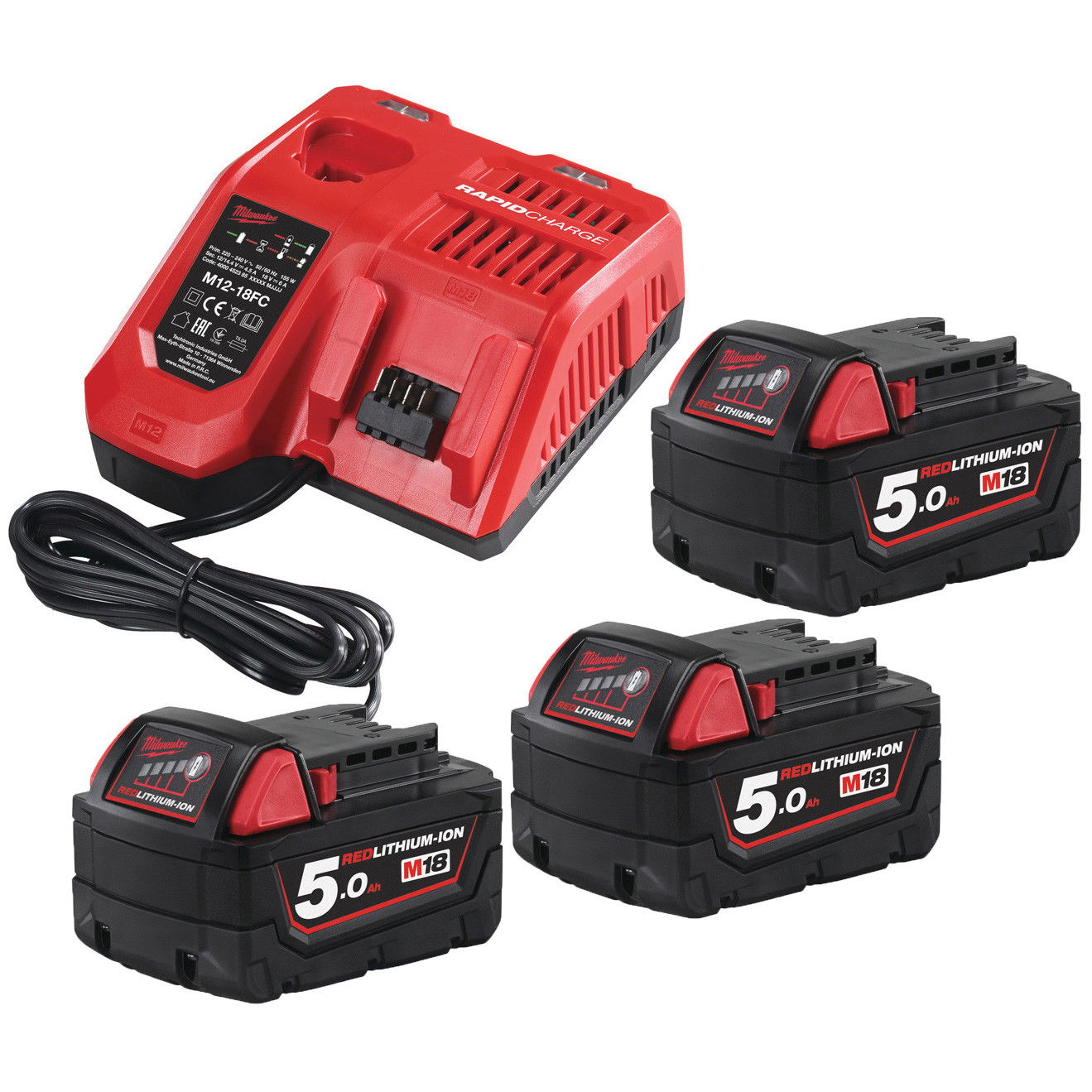 Milwaukee M18 NRG-503 akkumulátor és töltő szett termék fő termékképe