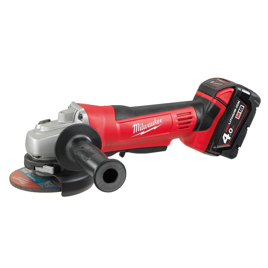 Milwaukee HD18 AG 125-402C akkus Heavy Duty sarokcsiszoló (2 x 4.0 Ah Li-ion akkuval) termék fő termékképe