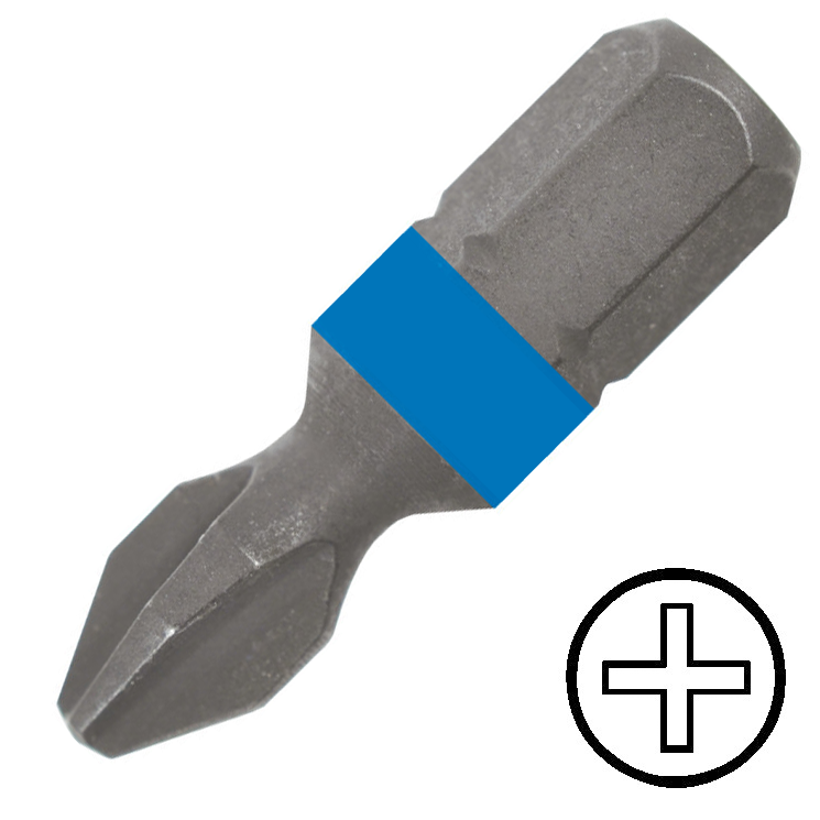 KENNEDY No.2 kereszthornyos csavarhúzó bit 1/4" hatszög illesztéssel, 25 mm termék fő termékképe