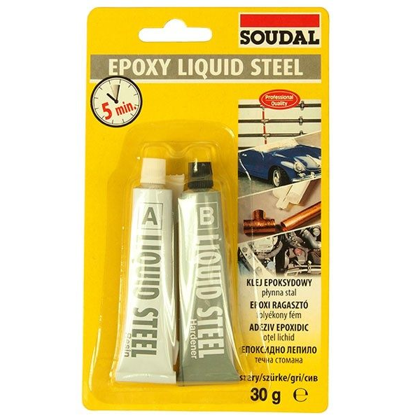 Soudal Epoxy Liquid Steel ragasztó, 30 g termék fő termékképe