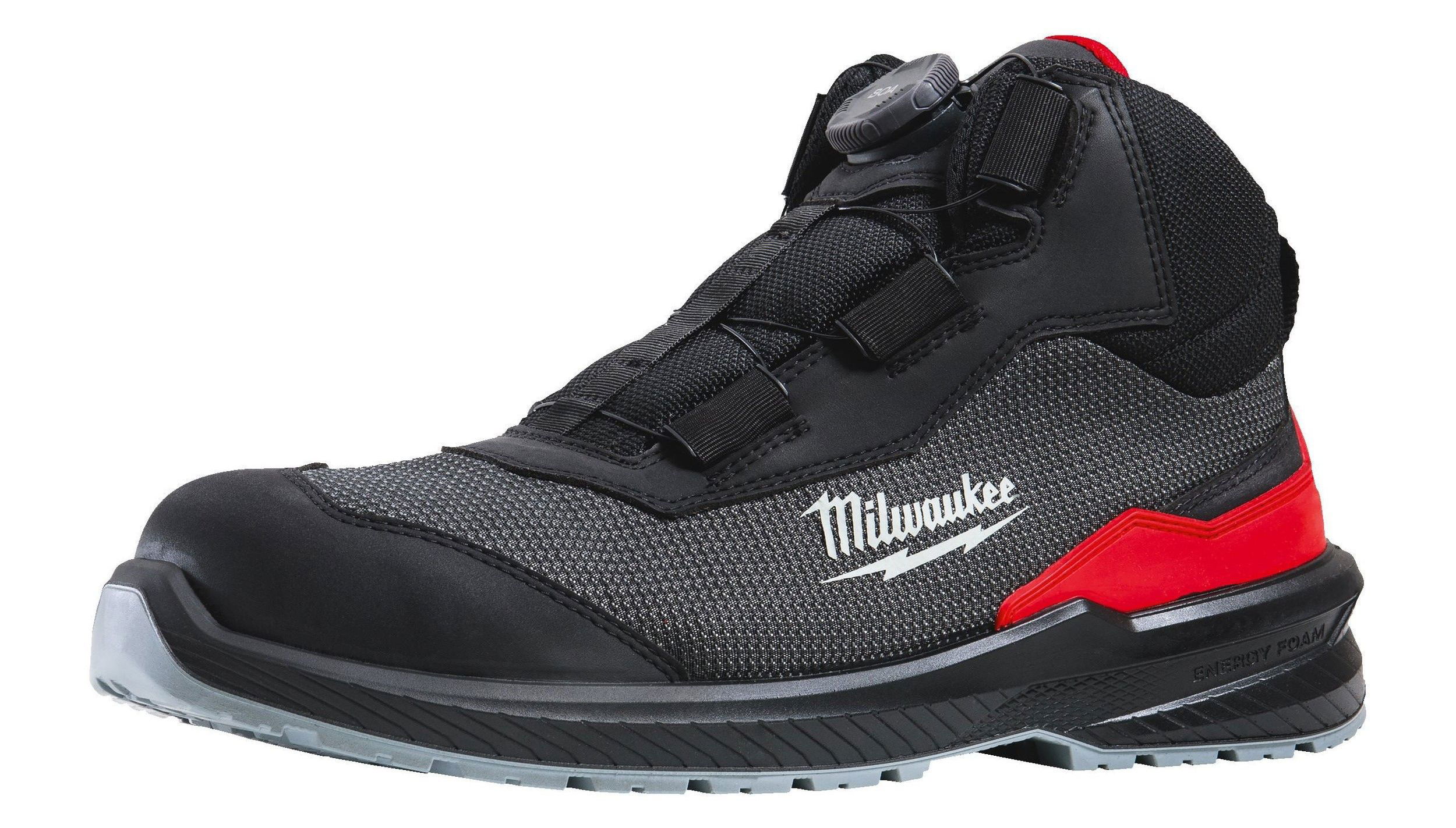 Milwaukee FLEXTRED™ S1PS B1M110133 ESD FO SR magasszárú cipő, fekete termék fő termékképe