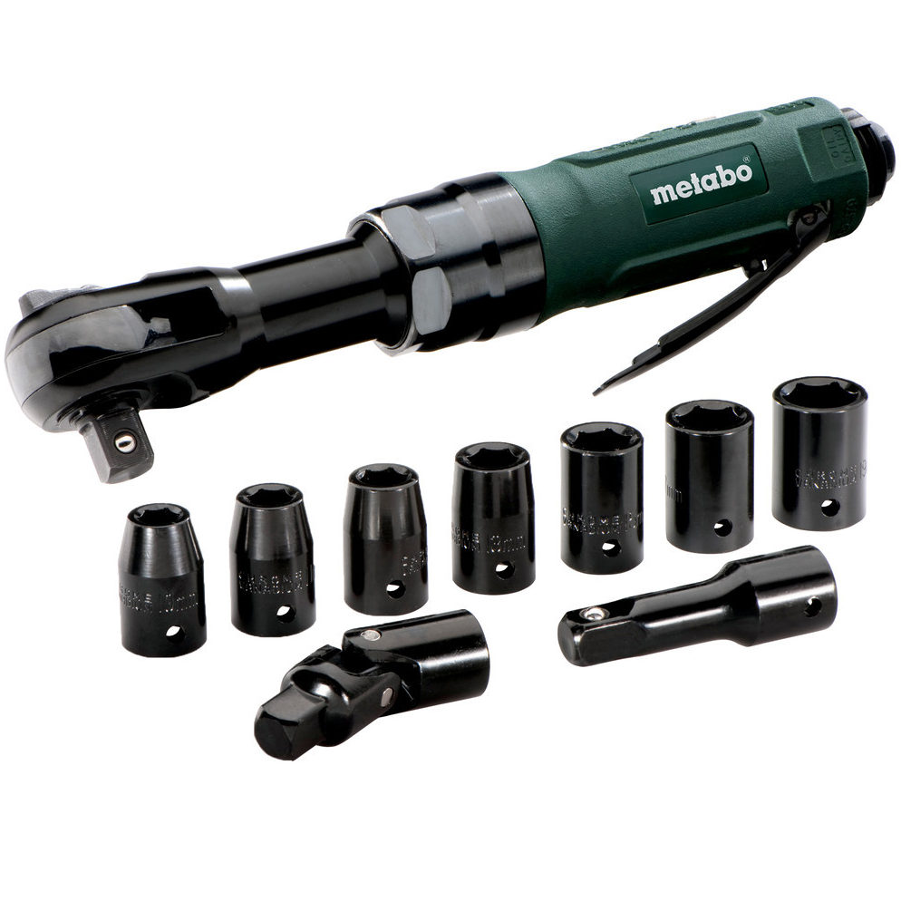 METABO DRS 68 SET 1/2" sűrített levegős racsnis csavarozó (műanyag hordtáskában) + dugókulcs készlet termék fő termékképe