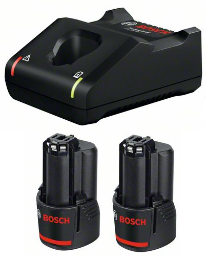 Bosch GAL 12V-40 gyorstöltő + 2 db GBA Li-ion akkumulátor, 12 V, 2.0 Ah termék fő termékképe