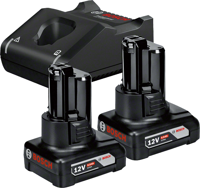 Bosch GAL 12V-40 gyorstöltő + 2 db GBA Li-ion akkumulátor, 12 V, 6.0 Ah termék fő termékképe